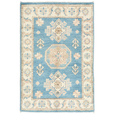 Tappeto Originale Kazak Afghanistan 61x90 Blu A