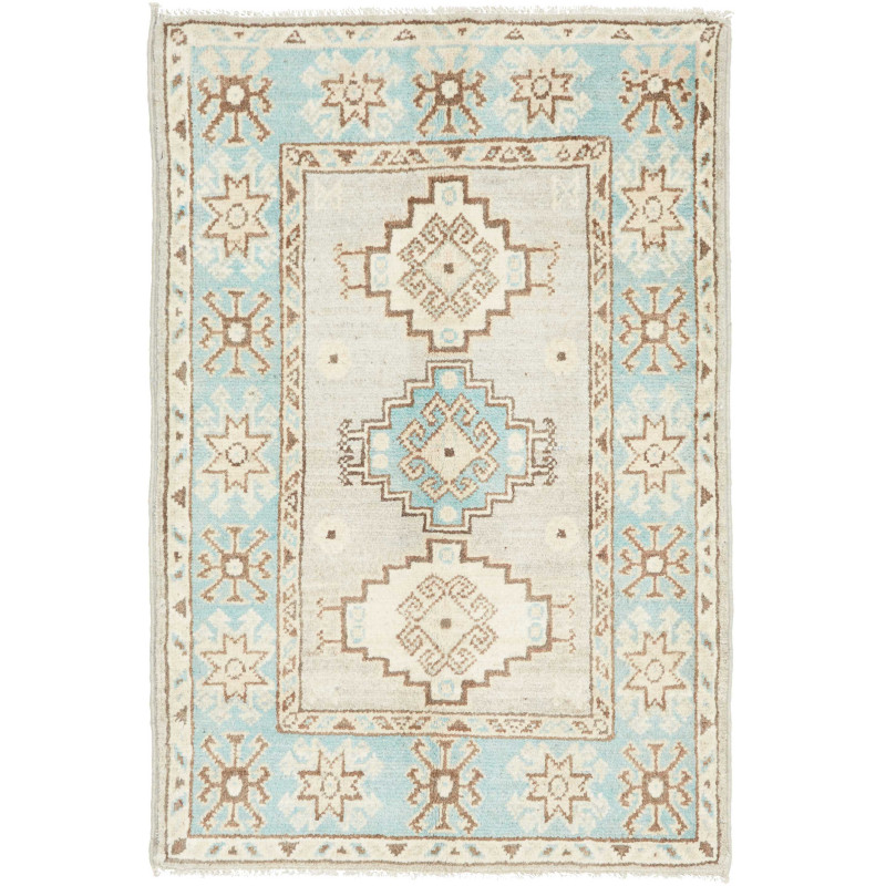 Tappeto Originale Kazak Afghanistan 63x93 Azzur