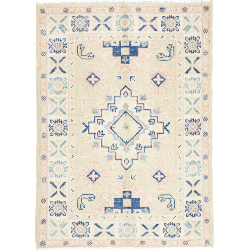 Tappeto Originale Kazak Afghanistan 66x88 Beige