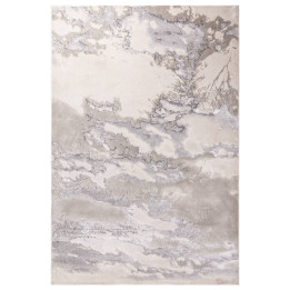 Rug Aurora abstract grey silver light beige 120x