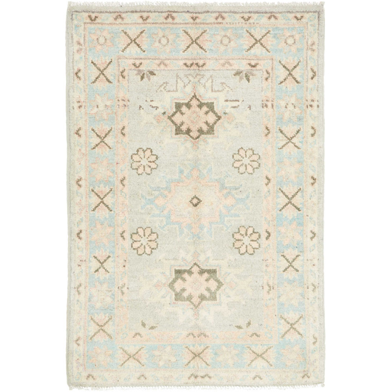 Tappeto Originale Kazak Afghanistan 64x93 Azzur