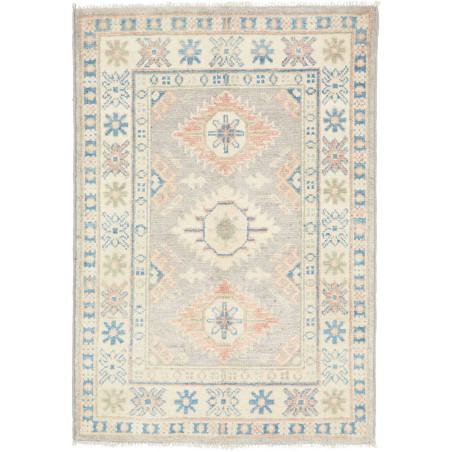 Hand Made Rug Kazak Afghanistan 65x93 Light Gre