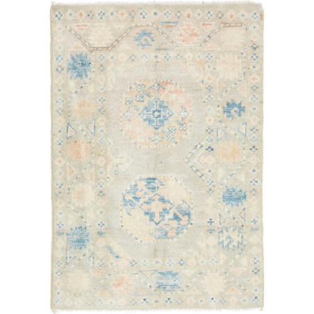 Hand Made Rug Kazak Afghanistan 63x91 Sand Gray