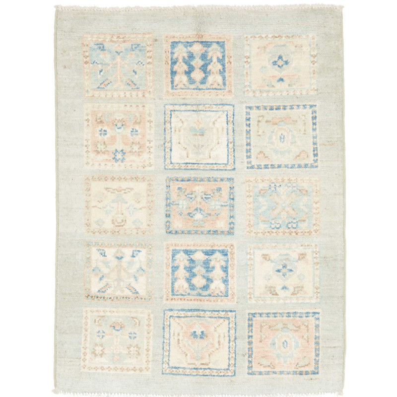 Hand Made Rug Kazak Afghanistan 63x85 Dusty Blu