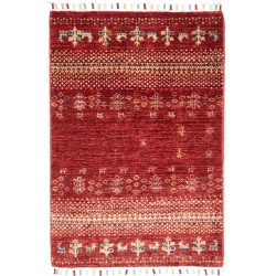 Hand Made Rug Siva Pakistan 62x90 Burgundy Beig