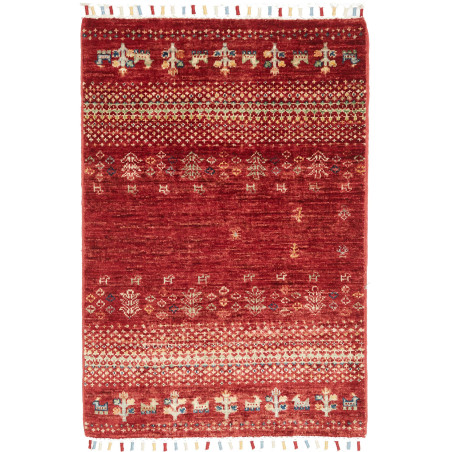 Hand Made Rug Siva Pakistan 62x90 Burgundy Beig