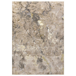 Rug Aurora abstract beige gold grey 200x290 cm