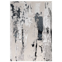 Tappeto Aurora astratto grigio e grigio chiaro 2