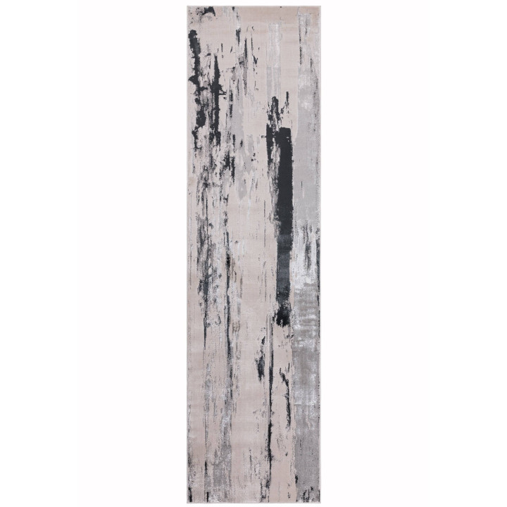 Tappeto Aurora astratto grigio e grigio chiaro 2