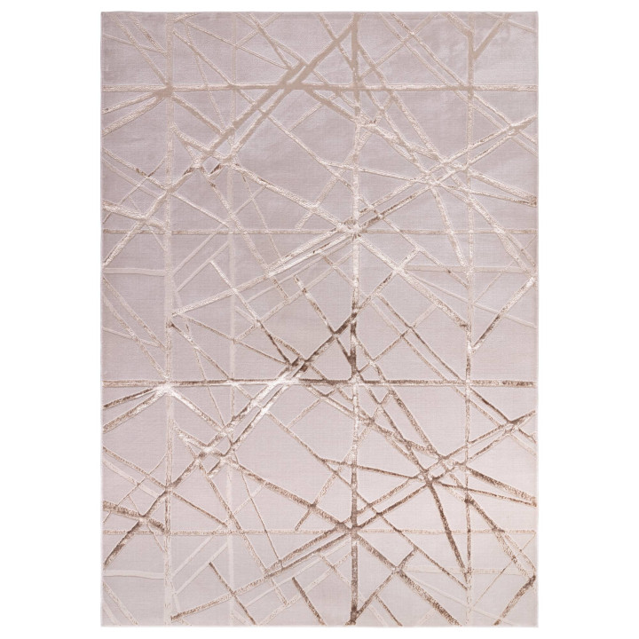 Rug Aurora abstract light gold beige 120x170 cm