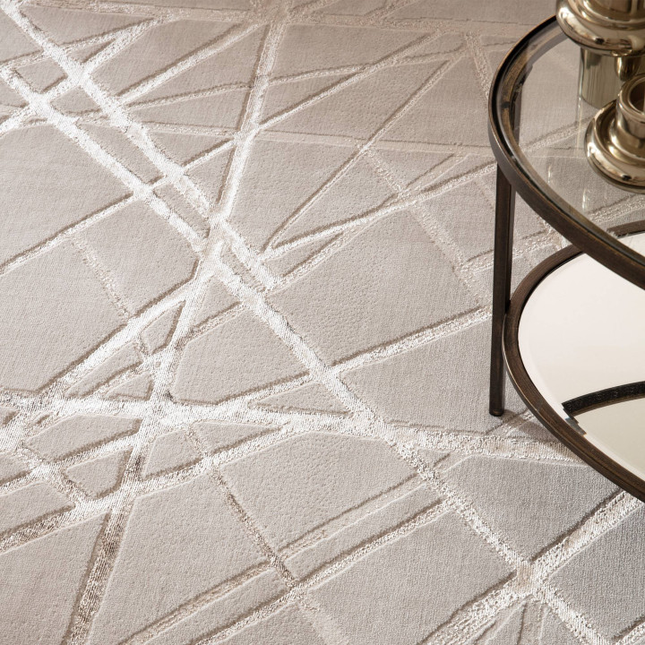 Rug Aurora abstract light gold beige 120x170 cm
