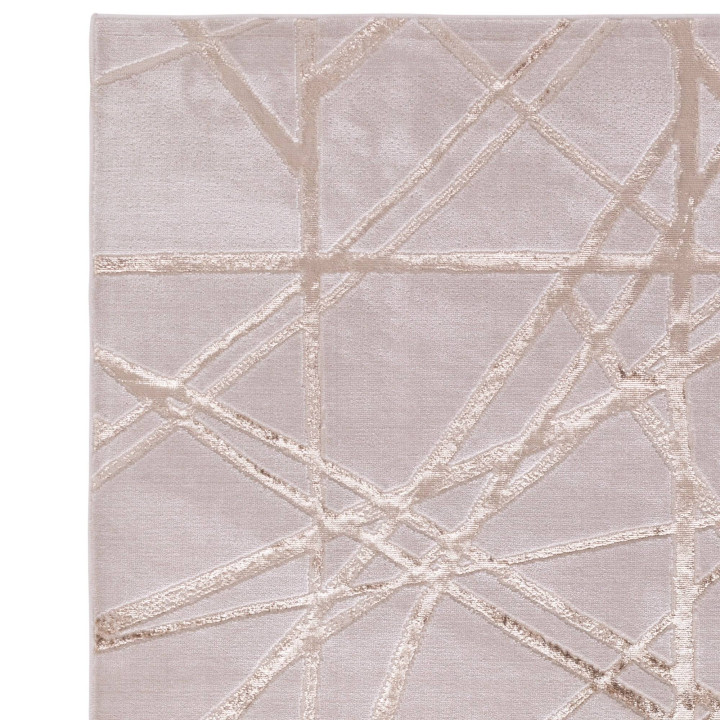 Rug Aurora abstract light gold beige 120x170 cm