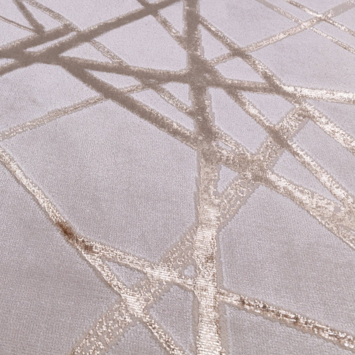 Tappeto Aurora astratto oro chiaro e beige 120x1
