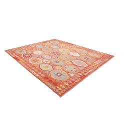 Kilim 255x296 Cm Kilim, Afghanistan, Hand-carded Wool warp