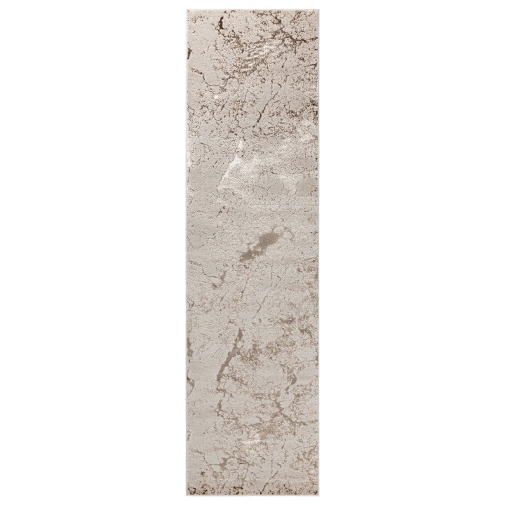 Rug Aurora abstract gold beige runner 66x240 cm