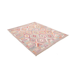 Tappeto Kilim Afghanistan 157x191 Grigio-lilla