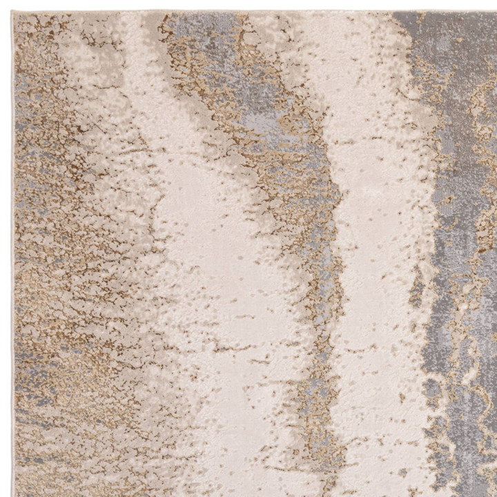 Tappeto Aurora astratto grigio e beige 160x230 c