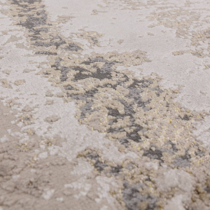 Tappeto Aurora astratto grigio e beige 160x230 c