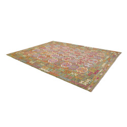 Tappeto Kilim Afghanistan 262x345 Verde Oliva M