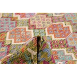 Tappeto Kilim Afghanistan 262x345 Verde Oliva M