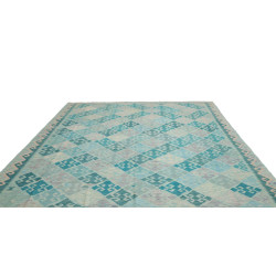 Tappeto Kilim Afghanistan 251x302 Blu Turchese