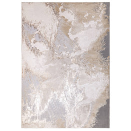 Rug Aurora abstract gold grey beige 160x230 cm