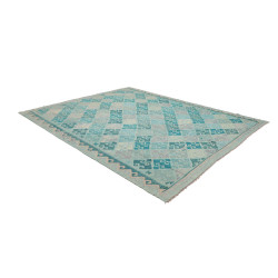 Tappeto Kilim Afghanistan 251x302 Blu Turchese