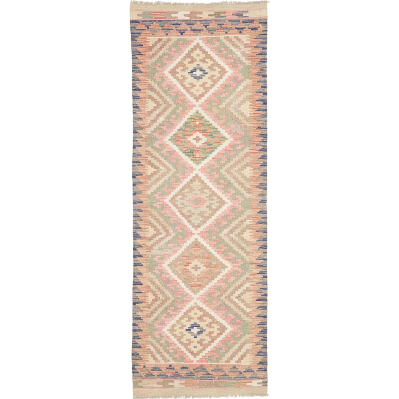Rug Kilim Afghanistan 67x194 Light Pink Sage Gr