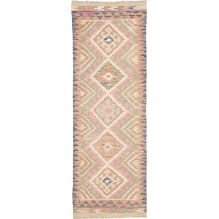 Rug Kilim Afghanistan 67x194 Light Pink Sage Gr