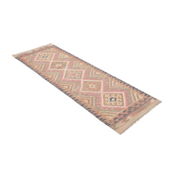 Rug Kilim Afghanistan 67x194 Light Pink Sage Gr