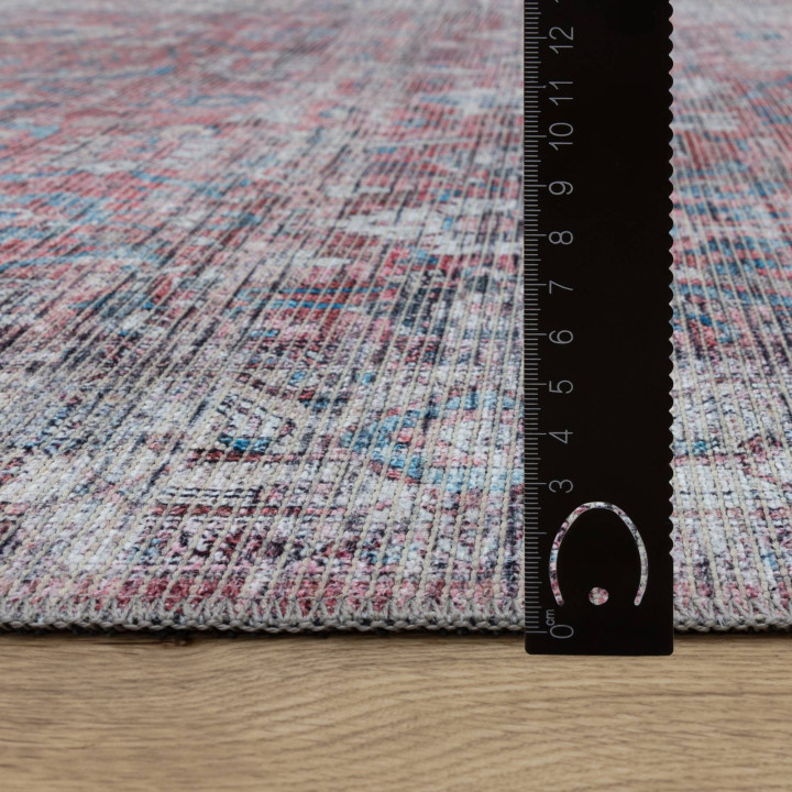 Rug Kaya all-over floral red blue beige 120x170
