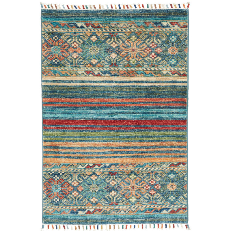 Tappeto Originale Rubin Pakistan 66x95 Blu Verd