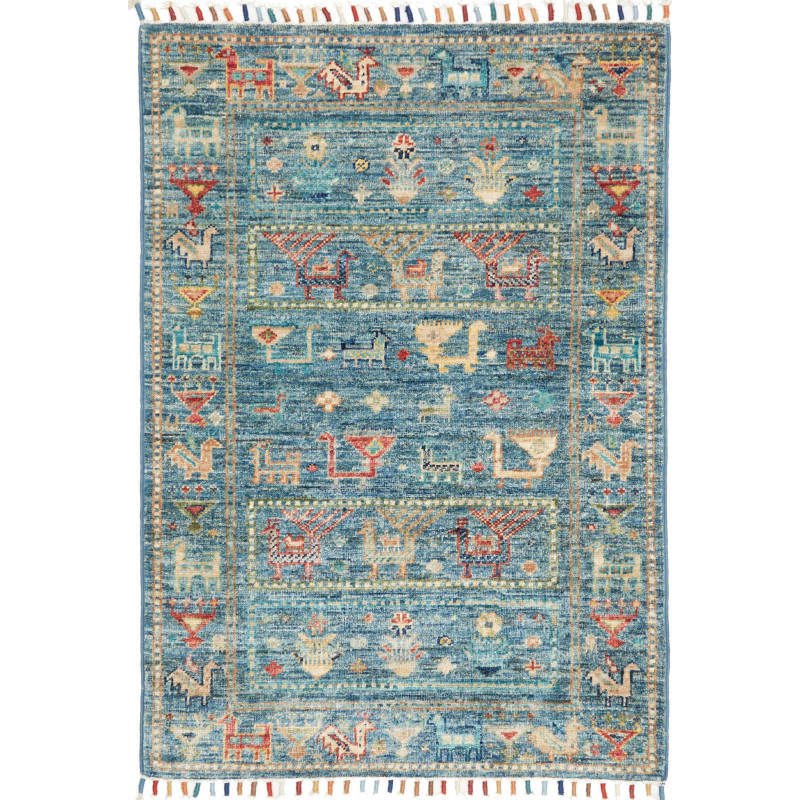 Tappeto Originale Rubin Pakistan 67x93 Blu Turc