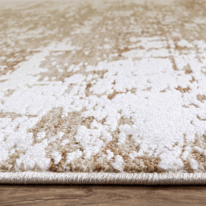 Tappeto Anders astratto beige e marrone chiaro 1