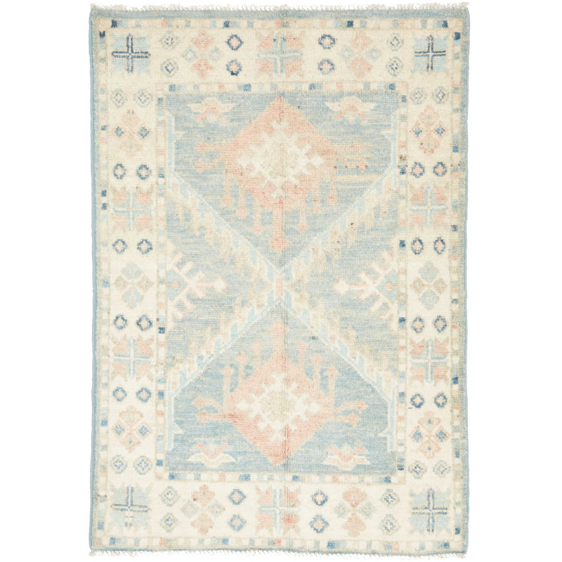 Tappeto Originale Kazak Afghanistan 63x92 Azzur