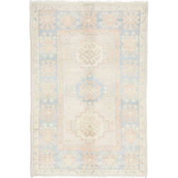 Hand Made Rug Kazak Afghanistan 62x91 Cream Lig