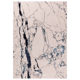 Tappeto Aurora astratto blu scuro e azzurro 120x
