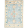 Hand Made Rug Kazak Afghanistan 63x91 Sky Blue