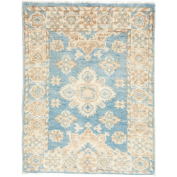 Hand Made Rug Kazak Afghanistan 64x82 Sky Blue