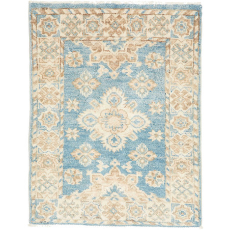 Hand Made Rug Kazak Afghanistan 64x82 Sky Blue