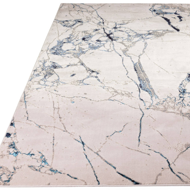 Rug Aurora abstract beige blue grey 160x230 cm