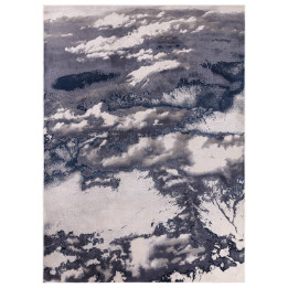 Rug Aurora abstract blue grey white light blue 8