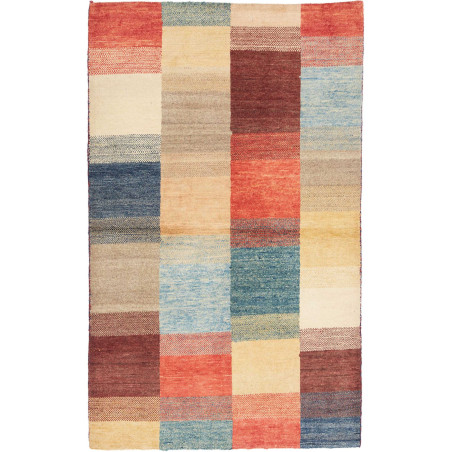 Hand Made Rug Mosaic Pakistan 91x147 Terracotta