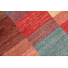 Hand Made Rug Mosaic Pakistan 88x143 Red Blue