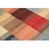 Hand Made Rug Mosaic Pakistan 88x143 Red Blue