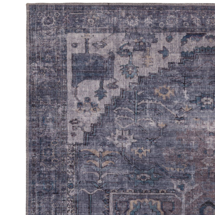 Rug Kaya stylized grey silver blue beige 160x230