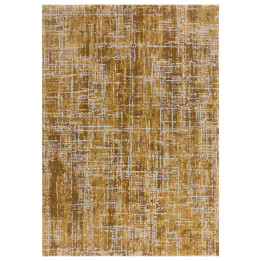 Rug Kuza abstract yellow white 120x170 cm