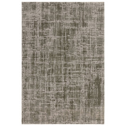 Rug Kuza abstract olive green grey 240x340 cm