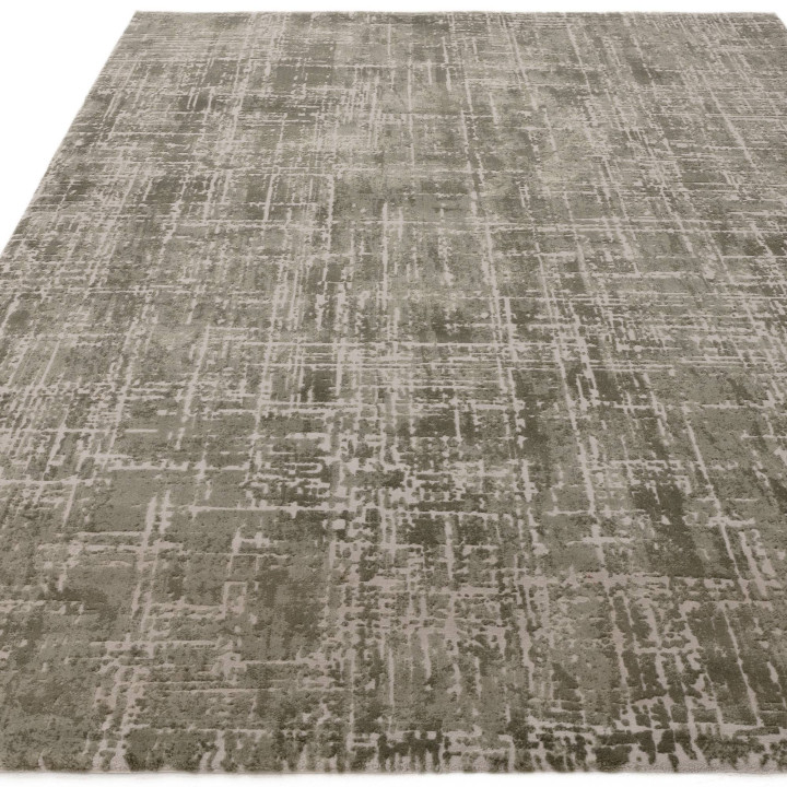 Rug Kuza abstract olive green beige 160x230 cm