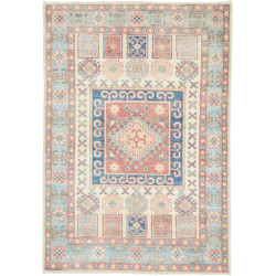 Tappeto Originale Kazak Afghanistan 105x151 Blu